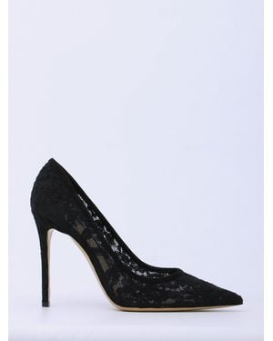Gianvito Rossi Claudia Lyon 100 Lace Pumps - Black