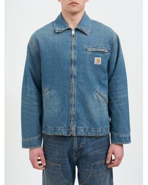 Carhartt Detroit Jacket 'Bradenton' Denim 12.75 Oz - Blue