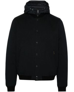 Moorer Hooded Padded Jacket Callum-Tz - Black