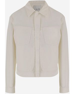 Sa Su Phi Cotton Jacket Ivory - White