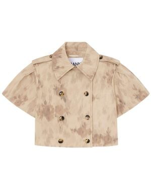 Ganni Organic Cotton Jacket - Natural
