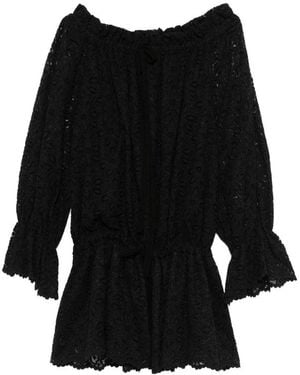 LES FILLES D'EVA Dress Off-Shoulder Lace - Black