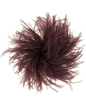 Gianluca Capannolo Feather Pin - Purple