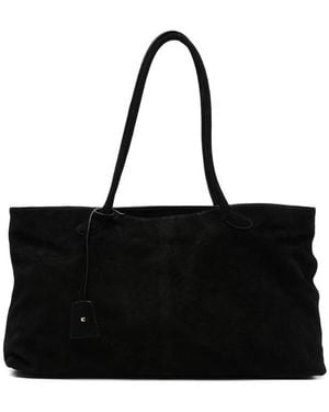 Low Classic Shoulder Bag Suede - Black
