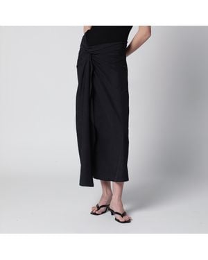 Rohe Sarong-Effect Skirt - Black