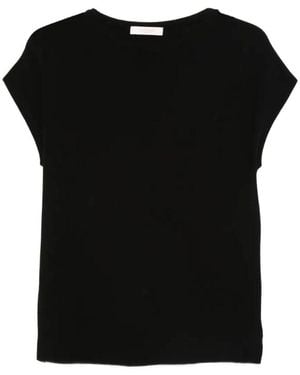 Zanone Regular Fit Cotton Crêpe Blouse - Black