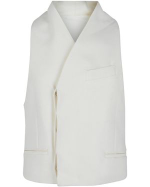 Ferragamo Surplice Vest - White