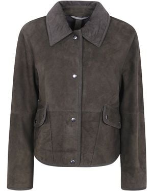 The Jackie Leathers "Maeve" Suede Jacket - Black