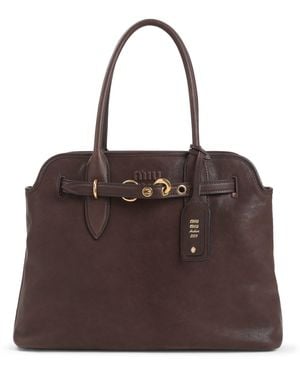 Miu Miu Aventure Shoulder Bag - Brown