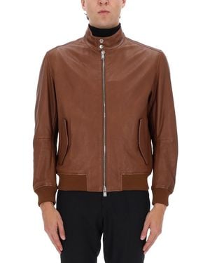 BOSS Leather Jacket - Brown