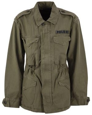 Polo Ralph Lauren Cotton Twill Military Jacket - Green