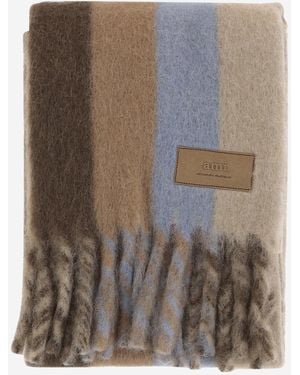 Ami Paris Wool-Blend Scarf - Brown