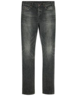 Celine Lou Low-Rise Jeans - Gray