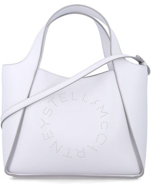 Stella McCartney Logo Alter Mat Tote Bag - White