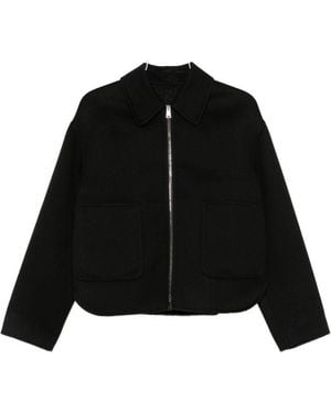 Fendi Ff Wool Blouson Jacket - Black