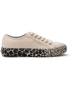 Ferragamo Gancini Printed Sneakers - Multicolor