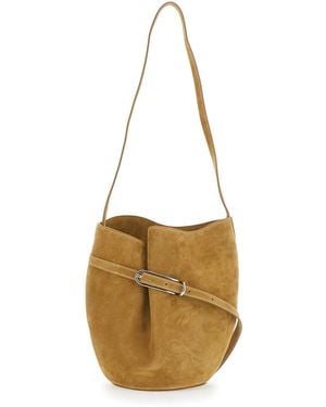Liffner Crossbody Bag Suede - Metallic