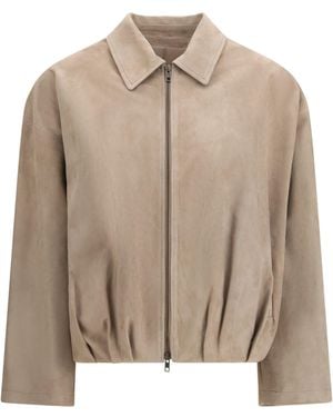 Salvatore Santoro Jacket Suede - Natural