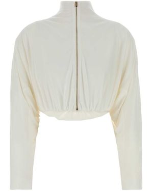 Alaïa Viscose Blend Jacket - White