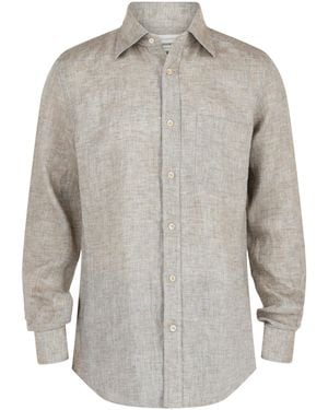 Slowear Glanshirt Linen Dress Shirt - Gray
