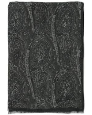Etro Paisley Scarf - Black
