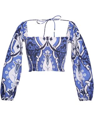 Beyond By Vera Gloria Top - Blue