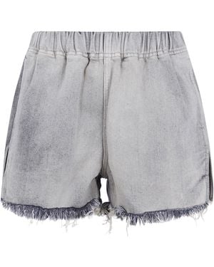 Rick Owens Denim Shorts - Gray