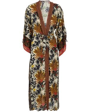 Anjuna Kimono Dress Viscose - Metallic