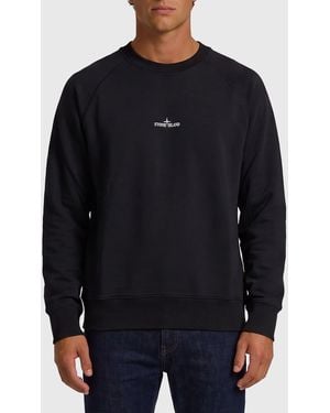 Stone Island Desert Print Crewneck Sweatshirt - Blue