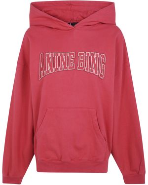 Anine Bing "Harvey" Sweatshirt - Red