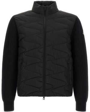 Moncler Padded Cardigan - Black