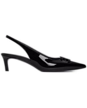 Celine Alma Triomphe Slingback - Black