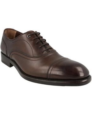 Ferragamo Baron Leather Oxfords - Brown