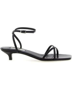 TOTEME 'Letaher Crossover' Sandals - White