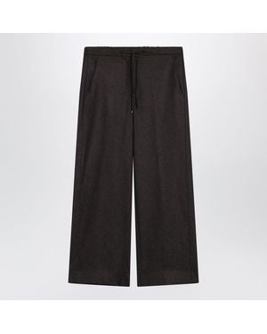 Max Mara Stretch Wool Jogging Pants - Black