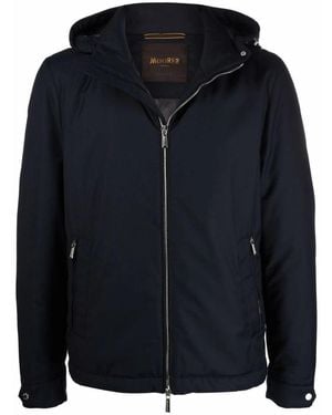 Moorer Hooded Jacket Albini - Blue