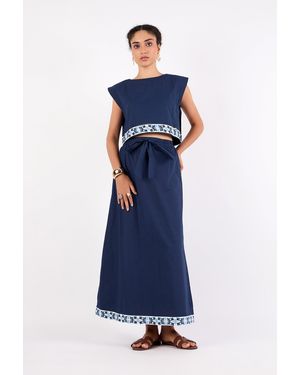 Beyond By Vera Piper Top - Blue