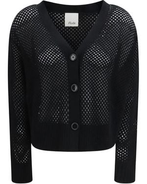 Allude Cardigan V-Neck Buttoned - Black