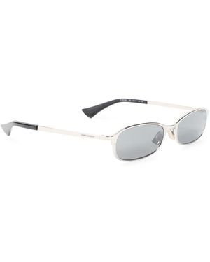 Saint Laurent Acetete And Metal Sunglasses - White