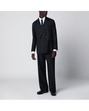 Tagliatore Doublebreasted Wool Suit - Black