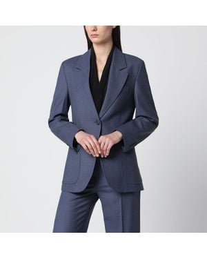 Victoria Beckham Katherine Singlebreasted Jacket - Blue