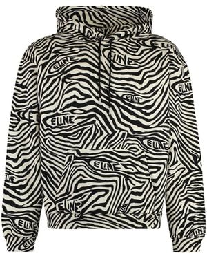 Celine Adjustable Cotton Hoodie - Black