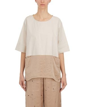 Collection Privée T-Shirt Bimateriale - Natural