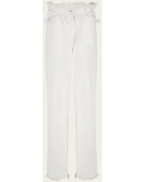 Ferragamo High Waist Pants - White