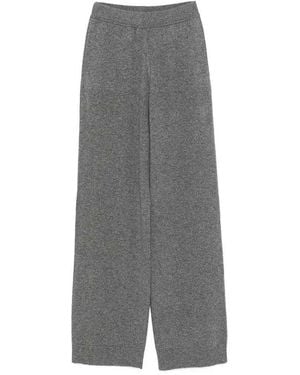 Malo Cashmere Straight Pants - Gray