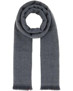 Brunello Cucinelli Wool & Cashmere Scarf 170 Cm X 47 Cm - Black