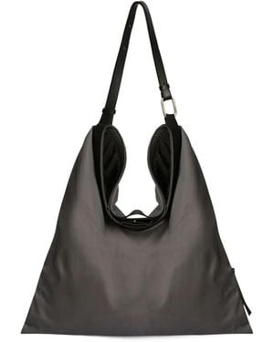 Jil Sander Soft Rolled Hobo - Black