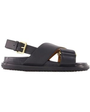 Marni Fb Criscross Sandals - Blue
