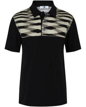 Missoni Contrasting-Collar Polo Shirt - Black