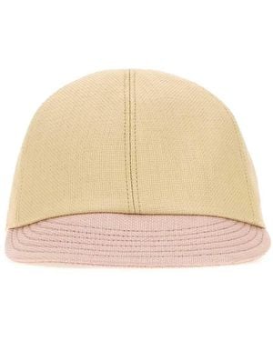 Prada Canvas Baseball Cap - Natural